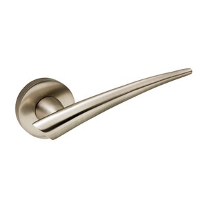 Modern Solid Door Lever Handle in Bronze & Satin-Matte Finish for Home Decor, Luxury Door Lever Handle, Luxury Interior Door Brass Hardware