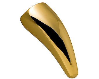 Gold Schubladenknauf, einzigartige Messingknöpfe für Kommodenschubladen, hornförmige Küchenschrankknäufe für Wohnkultur, Luxus-Heimwerker