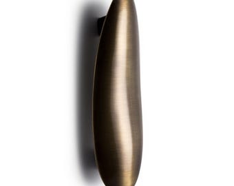 Simple Oval Bronze Cabinet Handle for Wardrobes, Brass Decorative Closet Pull, Decorative Hardware for Dressers, Luxury Home Furnishings