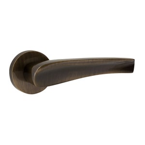 Antique Door Lever Handle for Home Decor in Bronze & Satin-Matte Finish, Modern Door Lever Handle Set, Luxury Bedroom Door Lever Handles
