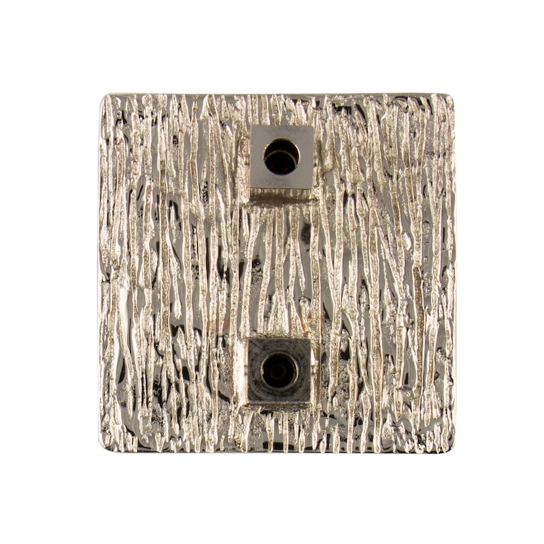 Square Brass Knobs Textured Drawer Pull Knob Etsy