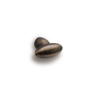 Small Oval Bronze Cabinet Knob, Silver Drawer Pulls, Luxury Brass Hardware for Dressers, Kitchen Drawers, Modern Bathroom Decorative Knob