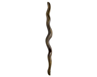 Snake Door Pull Handle for Main Door in Size 24&quot; & 37&quot;, Vintage Curvy Front Door Handle, Luxury Contemporary Hardware for Home Furnishing