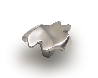 Abstract Brass Drawer Knob, Modern Cabinet Pull, Luxury Home Decor