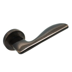 Contemporary Door Lever Handle For Home Decor in Bronze & Satin-Matt Finish, Modern Door Lever Handle Set For Home Decor, Luxury Hardware