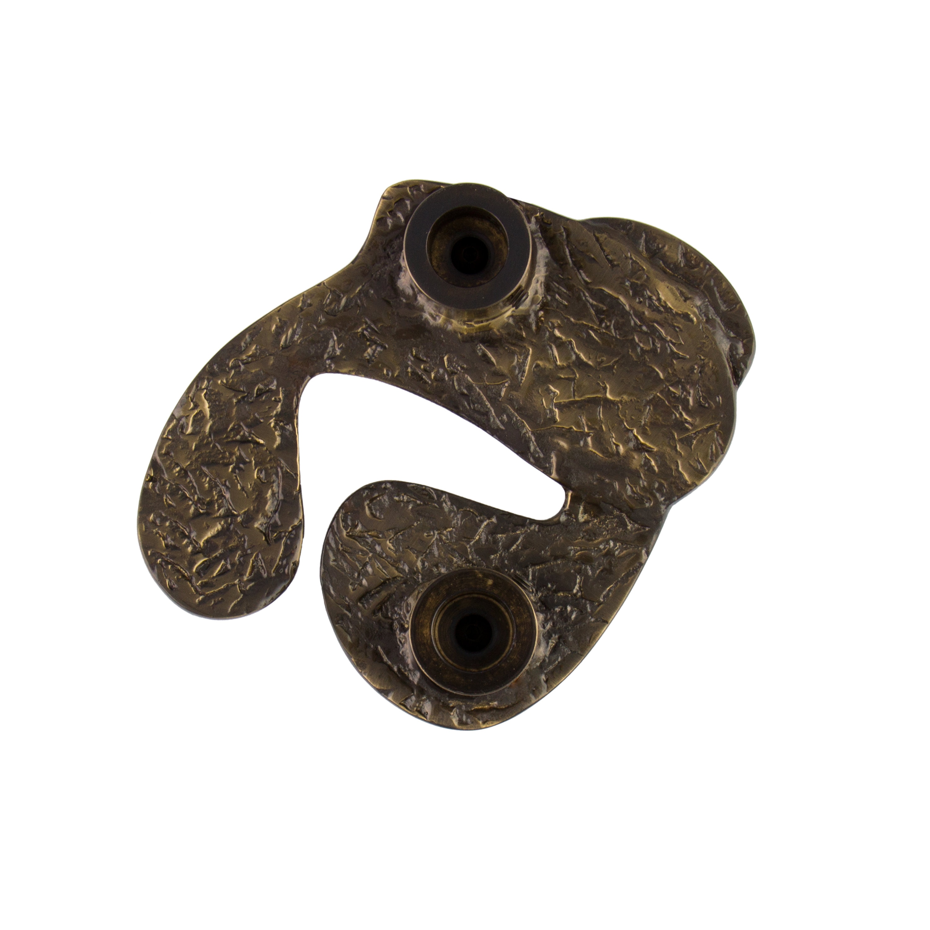 Abstract Textured Door Handle Pull Bronze Finish Etsy