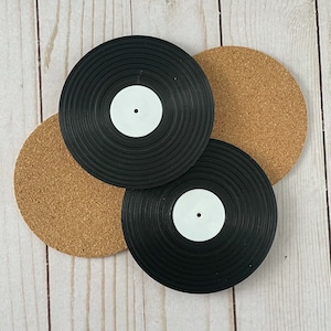 Original Vinyl Record Coasters