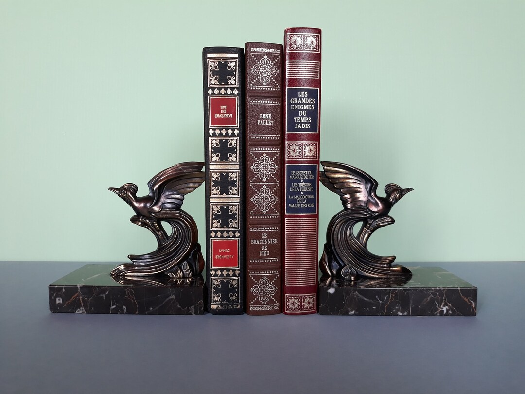 Vintage Art Deco PEACOCK BOOKENDS Era 1930's FRANCE Etsy