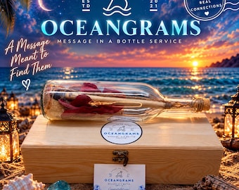 Best Seller Personalized Message in a Bottle Gift Custom Handwritten Love Letter Romantic Gift for Anyone Custom Message Gift Anniversary