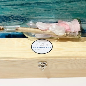 Personalized Message in a Bottle Gift Custom Handwritten Love Letter Romantic Gift for Him or Her Custom Message Gift Anniversary