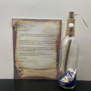Friendship Gift Message in a Bottle Gift Letter to a Friend Heartfelt Message Bottle Special Friend Present Unique Gift for Best Friend