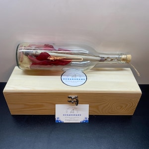Personalized Message in a Bottle Gift Custom Handwritten Love Letter Romantic Gift for Him or Her Custom Message Gift Anniversary Gift