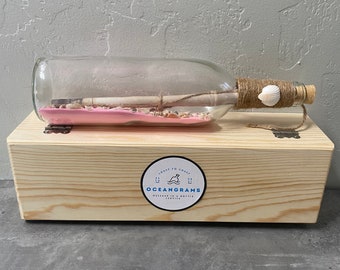 Daughter Gift: Message in a Bottle with Keepsake Chest