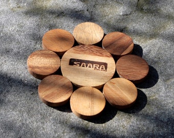 Acacia wood coaster / ginger biscuit coaster / Everyday home use / Gift essential