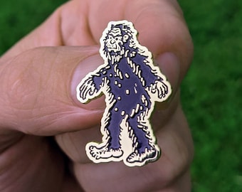 Golden Bigfoot Pin