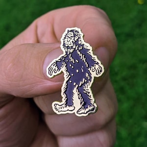 Golden Bigfoot Pin