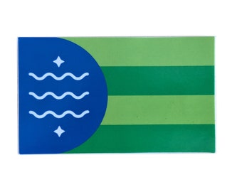 Bellingham Flag 3x5 inch Bumper Sticker
