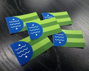 Bellingham Flag Mini Sticker 5-Pack