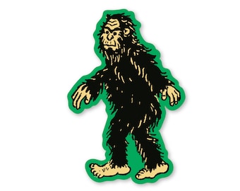Durable Bigfoot Sticker ― Waterproof Sasquatch Vinyl Decal 3-in Illustration