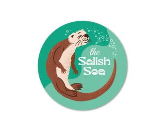 Salish Sea Otter Sticker