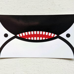 Orca Face Flag of Seattle Sticker