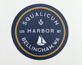 Squalicum Harbor Bellingham Sticker