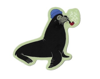 Harbor Seal Sea Captain Sticker