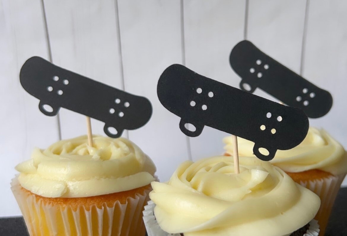 Skateboard Cupcake Topper - Etsy