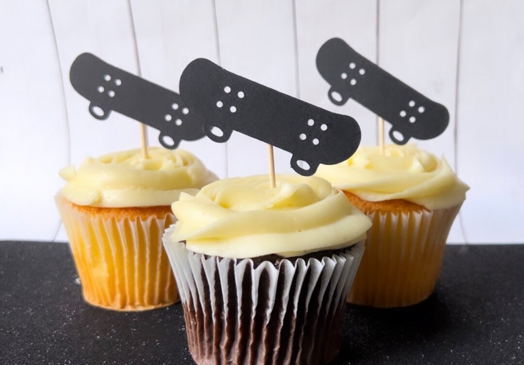 Skateboard Cupcake Topper - Etsy