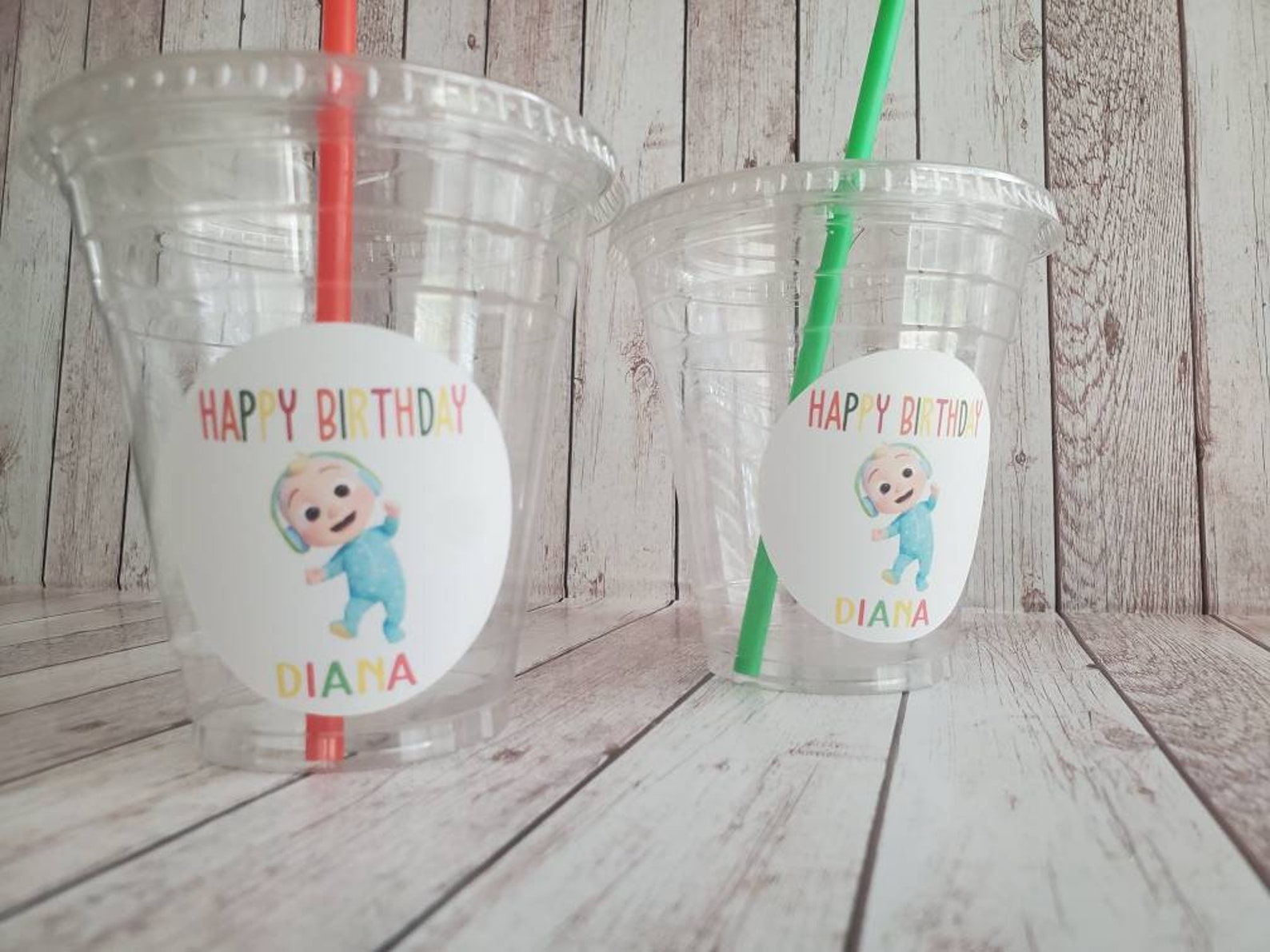 Party cups // themed cups // kids birthday cups Etsy