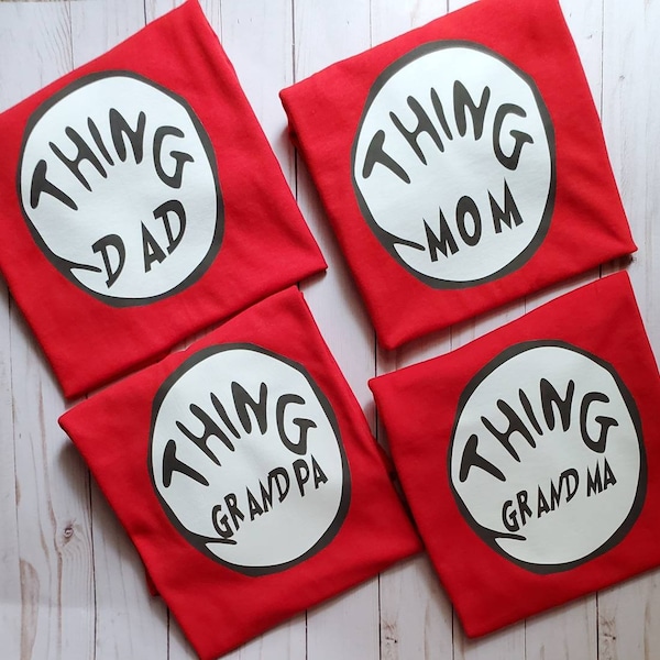 Thing MoM// Thing Dad birthday shirts.