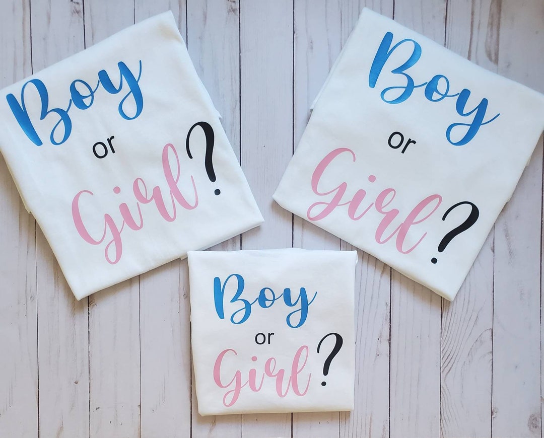 Boy or Girl Gender Reveal Shirt Etsy