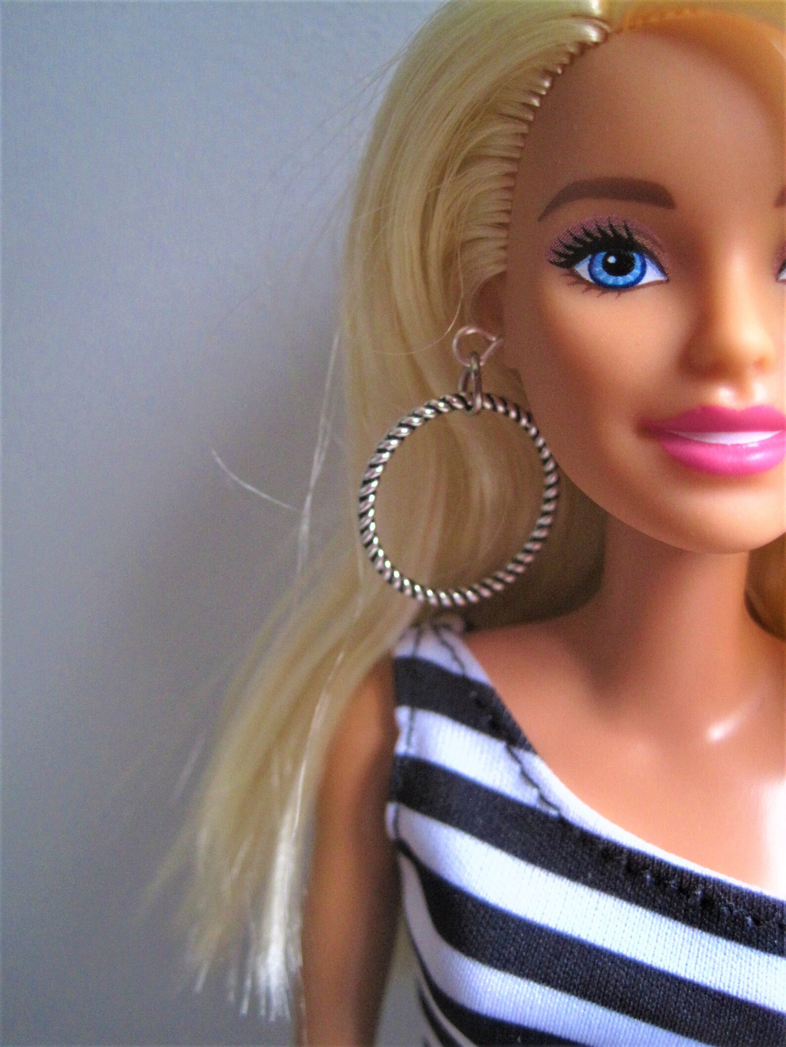 Barbie Earrings Hoop Earrings for Barbie Fashion Dolls Etsy