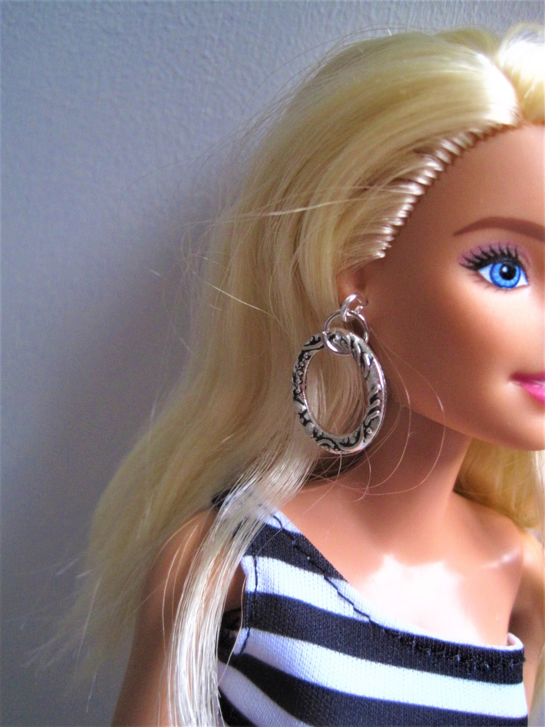 Barbie Earrings Hoop Earrings for Barbie Fashion Dolls Etsy