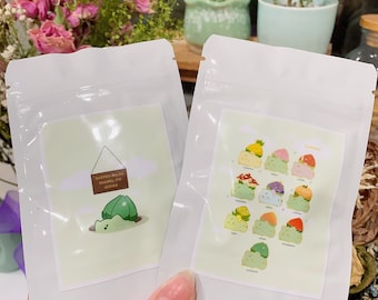 Pokemon blind box bulbsaur enamel pin, holiday gift, Kawaii pins, fruit stationery,
