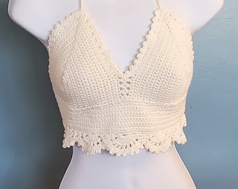 Hand Crocheted HALTER TOP