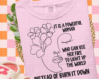 Powerful Woman PNG Digital Design Download-Mental Health PNG