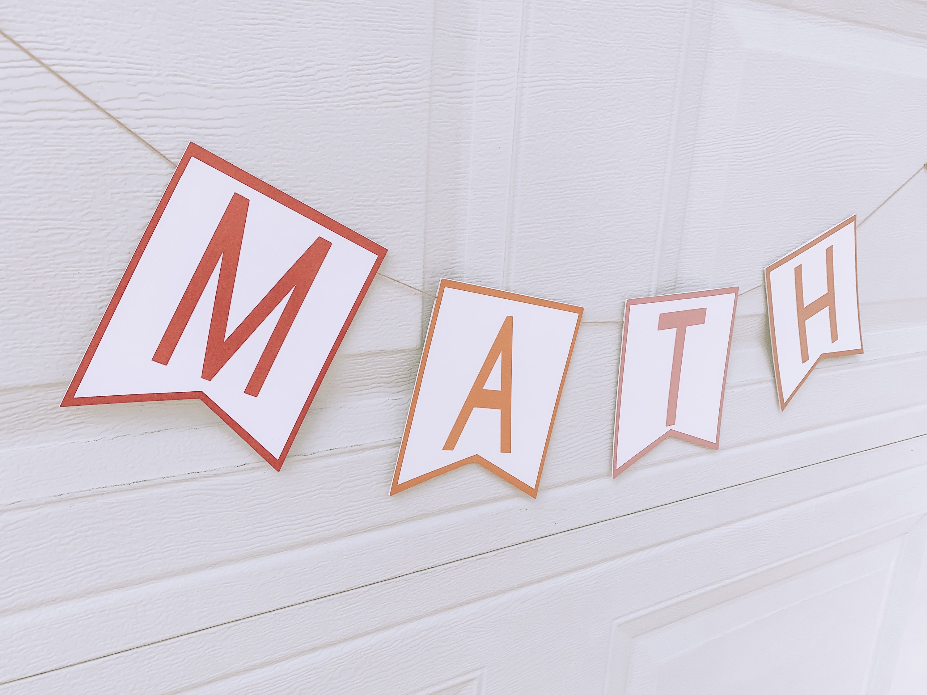 Math Classroom Banner Math Banner for School Teacher Math Etsy