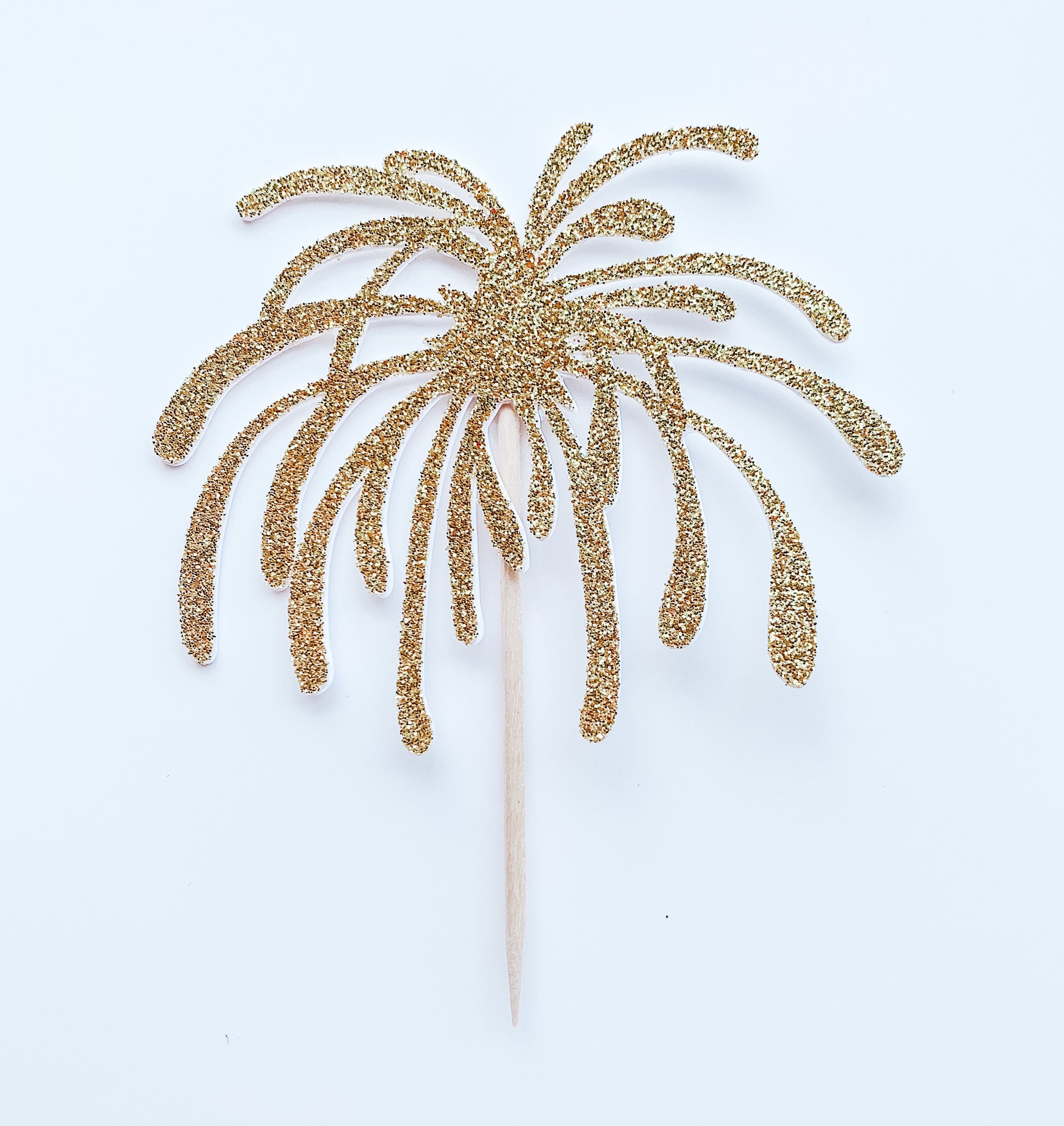 Firework Cupcake Toppers Gender Reveal Fireworks Cupcake Etsy