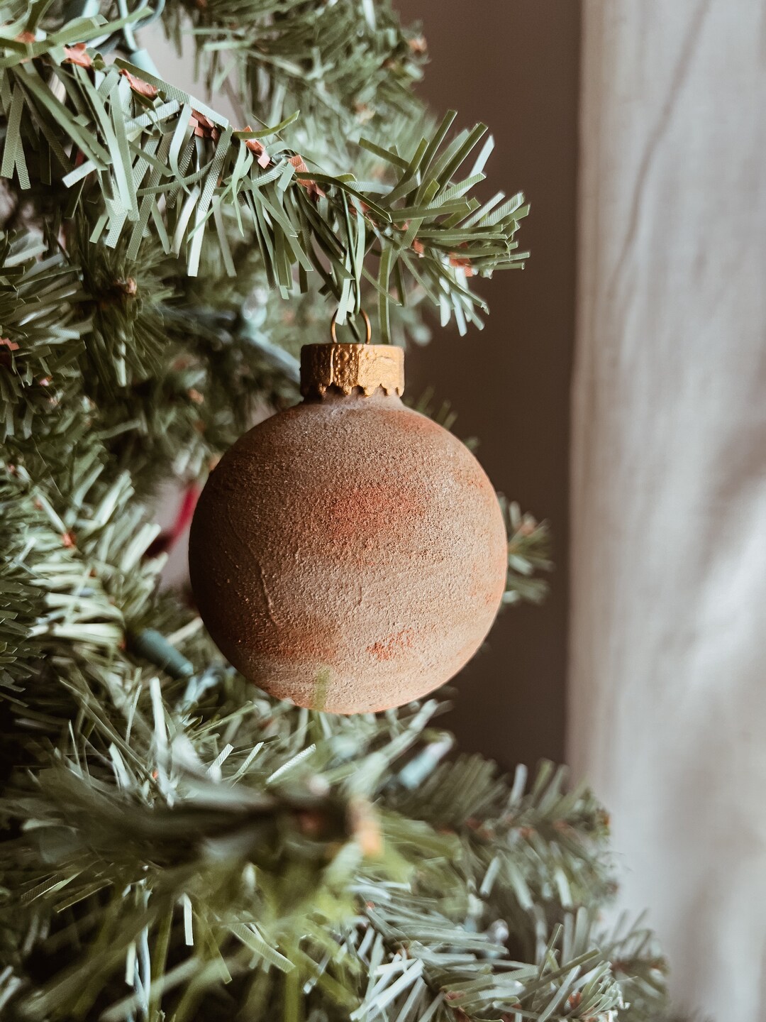 Faux Rust Ornaments Faux Rust Christmas Ornaments Brown Etsy