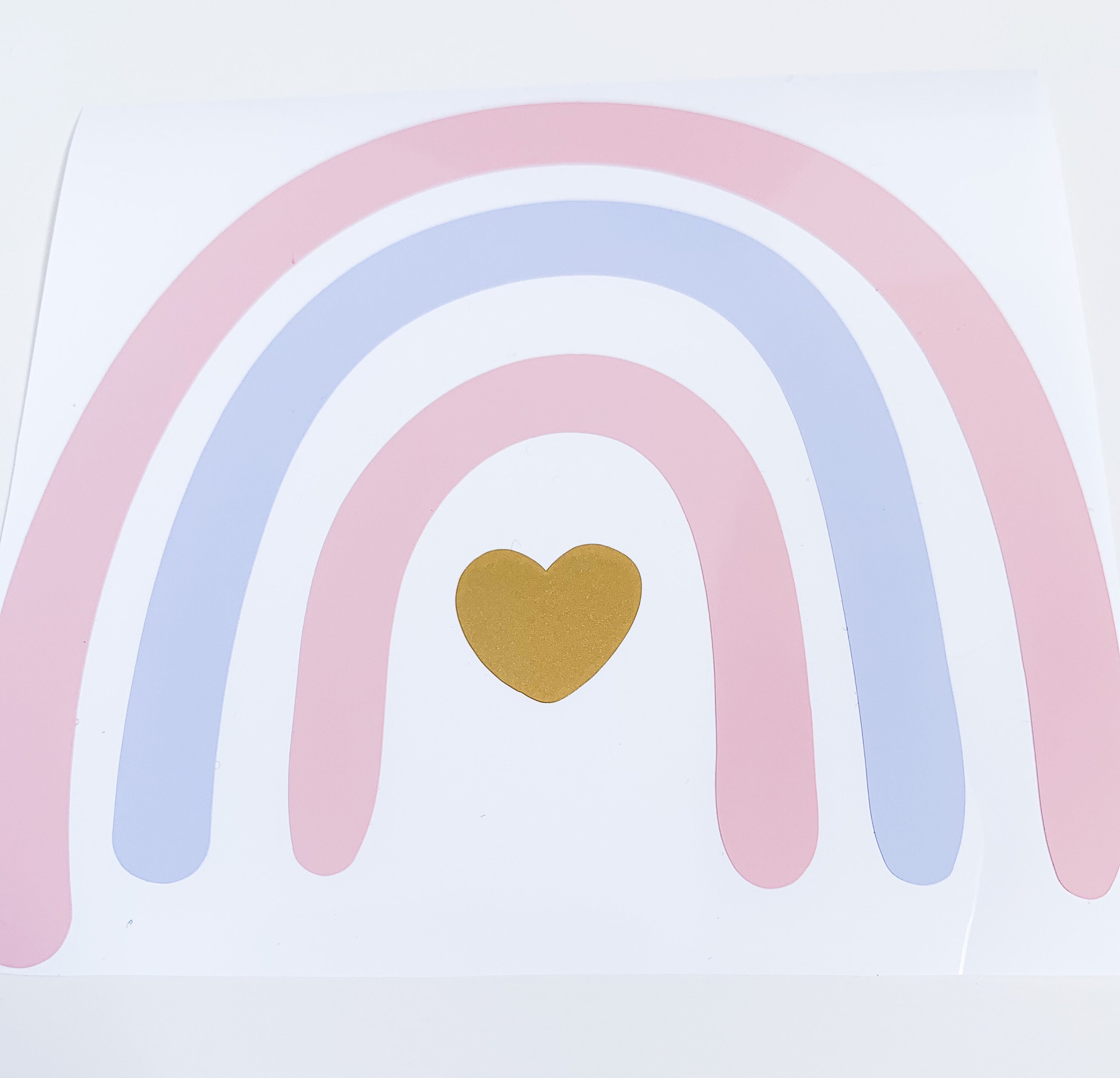 Rainbow car decal rainbow car window sticker pink and blue Etsy