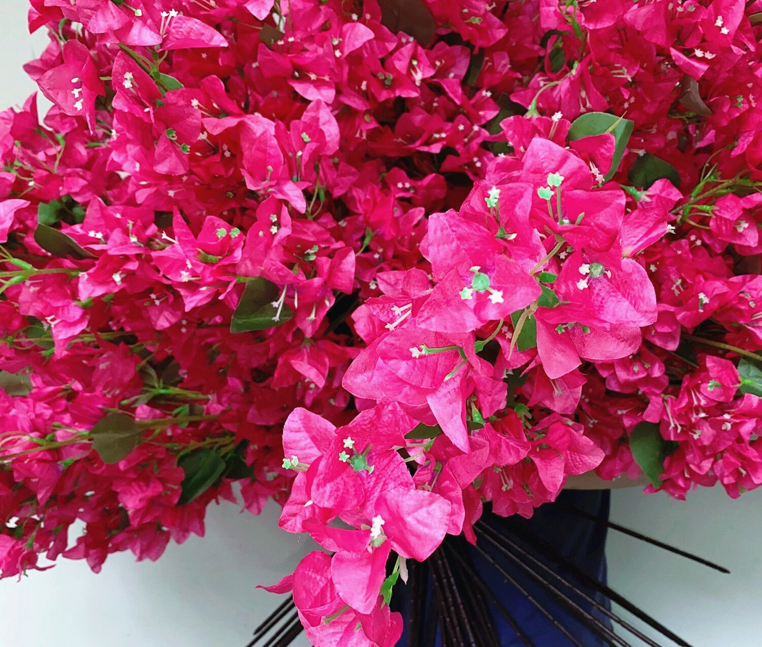 Pack de 4 Fucsia Flores de Seda De Buganvillas Artificiales Ramas De Flores  Falsas Largas Tallos Florales Ramas de Plantas para La Decoración del Hogar  de Bodas -  México
