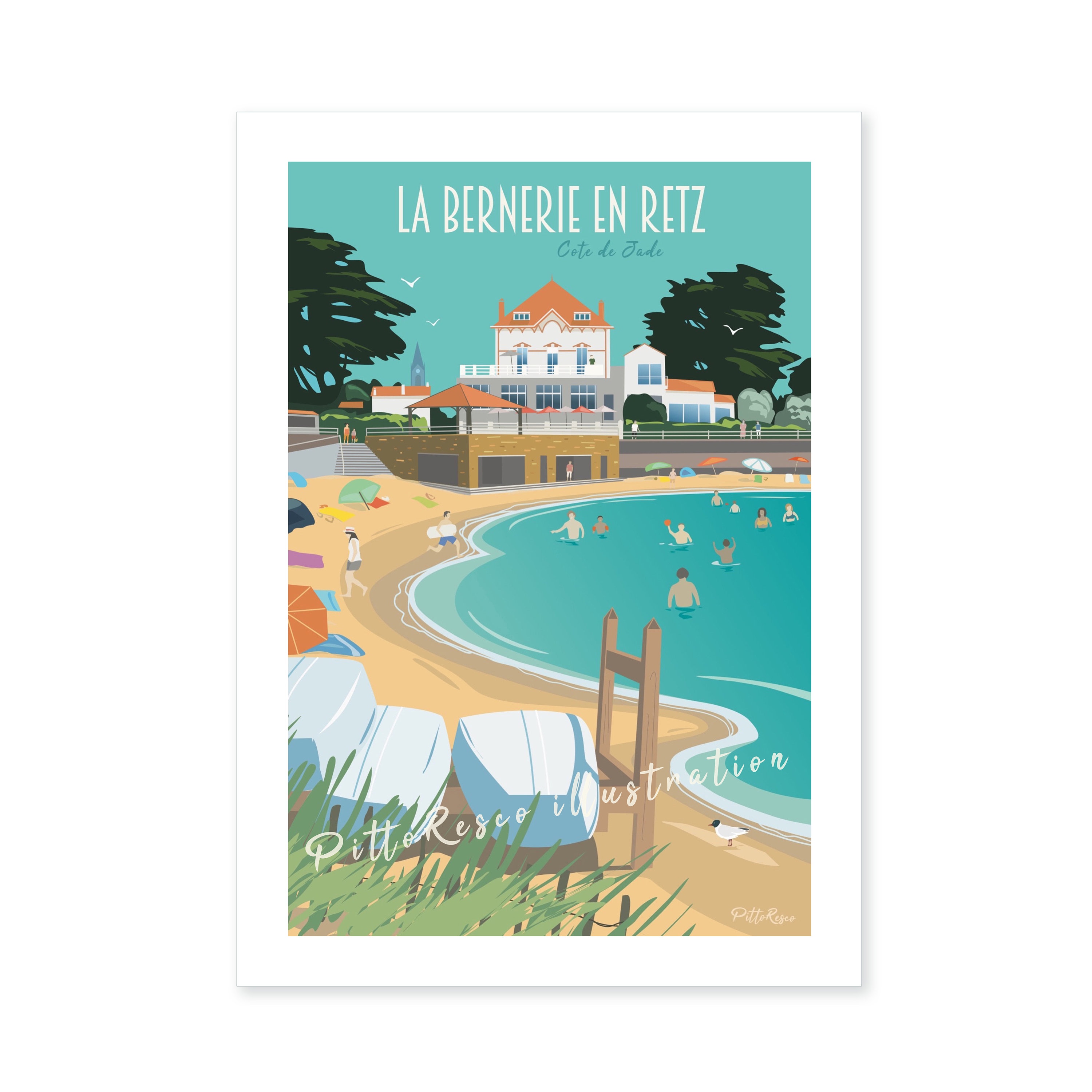 Retro Day La Bernerie En Retz 2022 Poster La Bernerie Poster La Bernerie En Retz Poster City - Etsy Canada