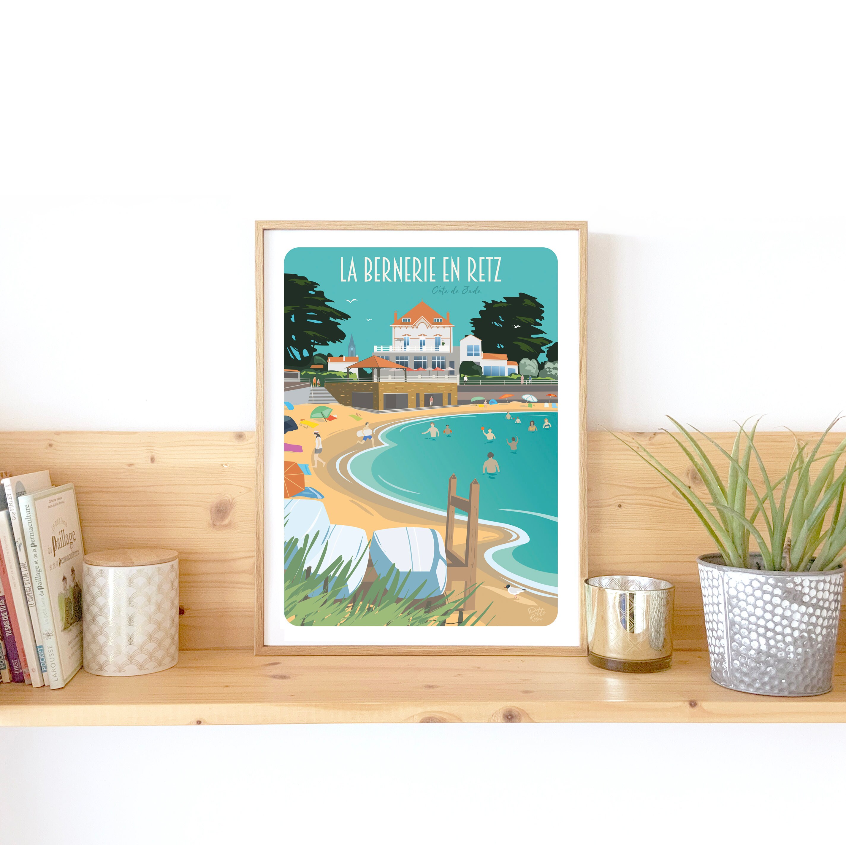 Retro Day La Bernerie En Retz 2022 Illustration La Bernerie 30x40 Poster La Bernerie En Retz - Etsy Canada