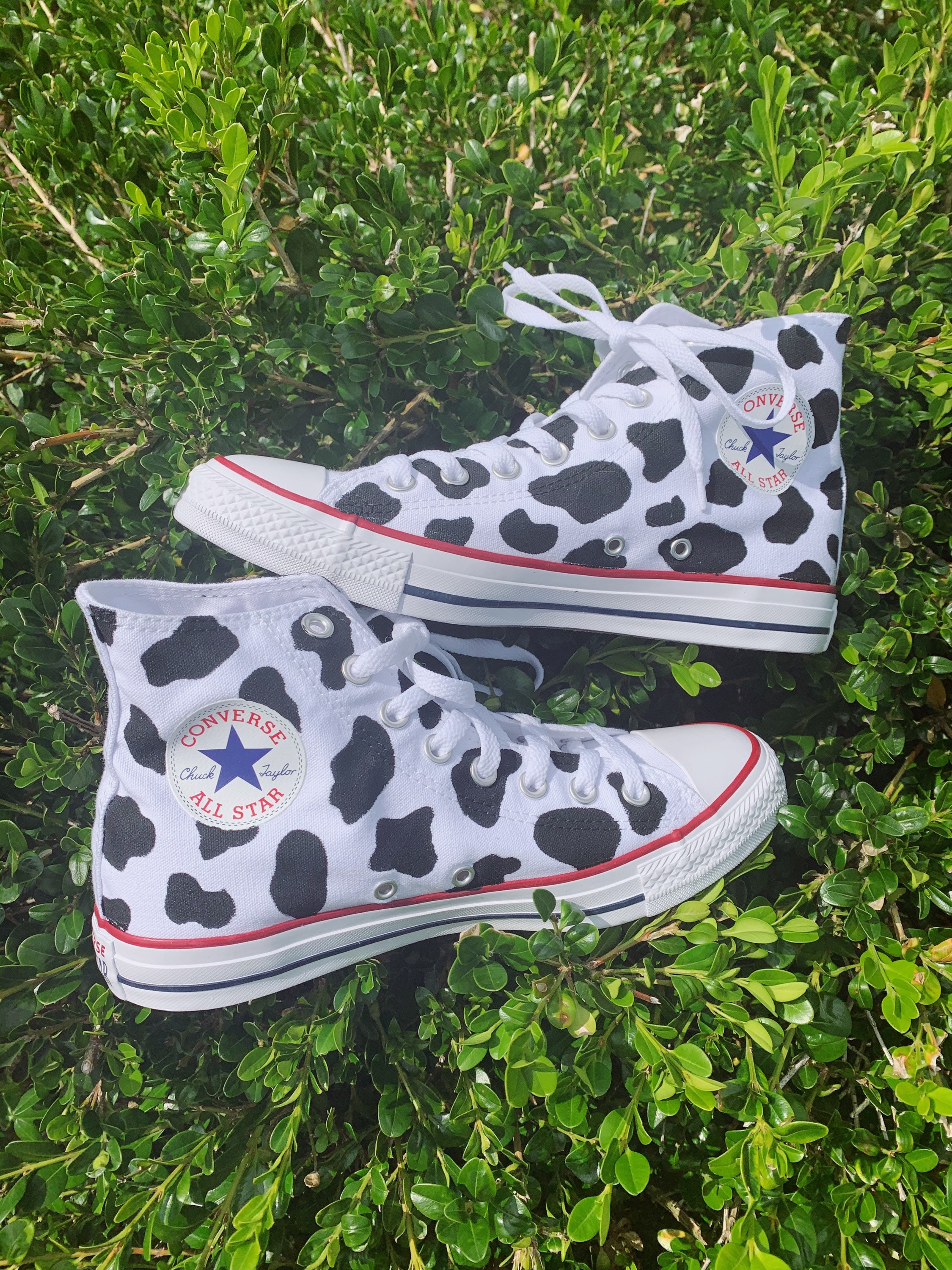 cow print converse