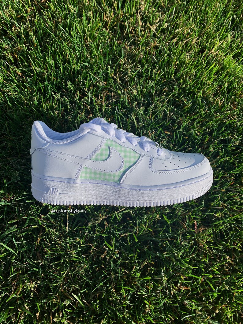 plaid custom air force 1