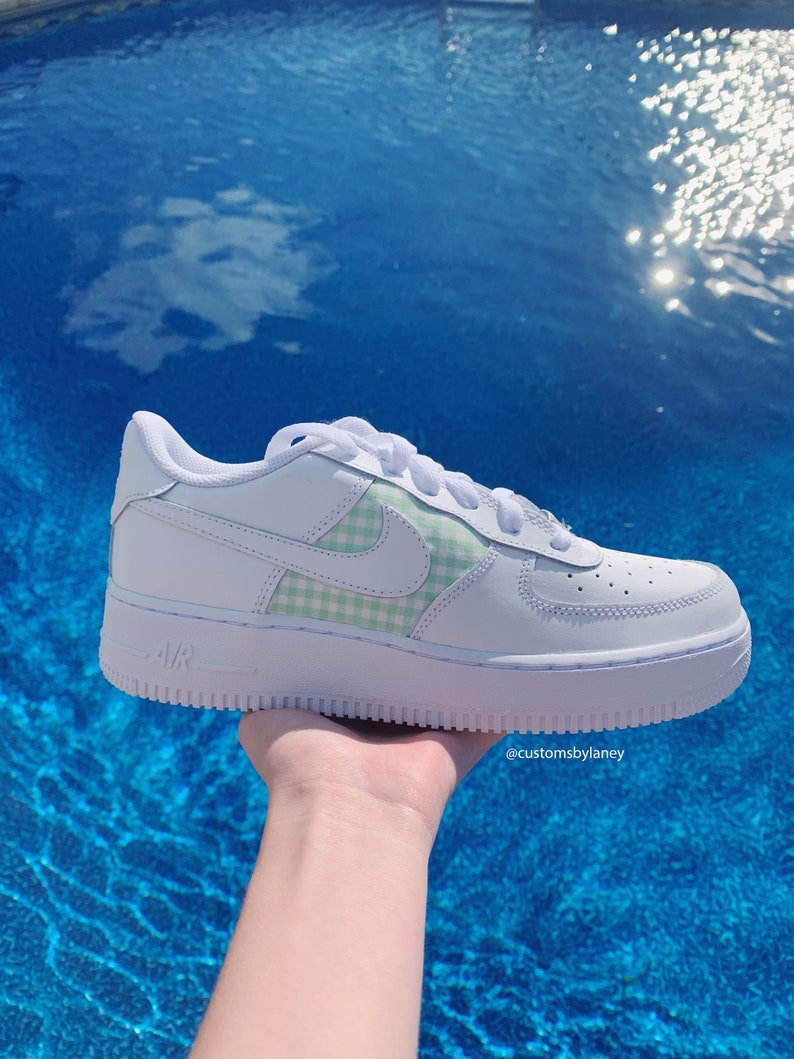 plaid custom air force 1
