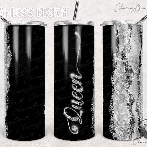 Queen tumbler wrap, Queen tumbler png, Queen tumbler design, Glitter tumbler, Diamond tumbler template, Diamond tumbler wrap