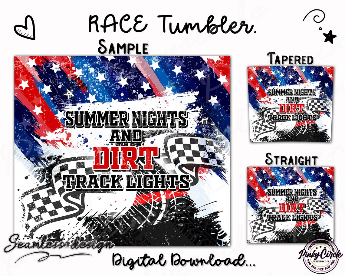 Summer Nights And Dirt Track Lights Tumbler