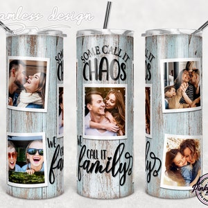Citation de définition de famille, grain de bois, cadre gobelet avec cadre photo, gobelet fleur, sublimation png 20 oz, fin fin, fuselé sans couture